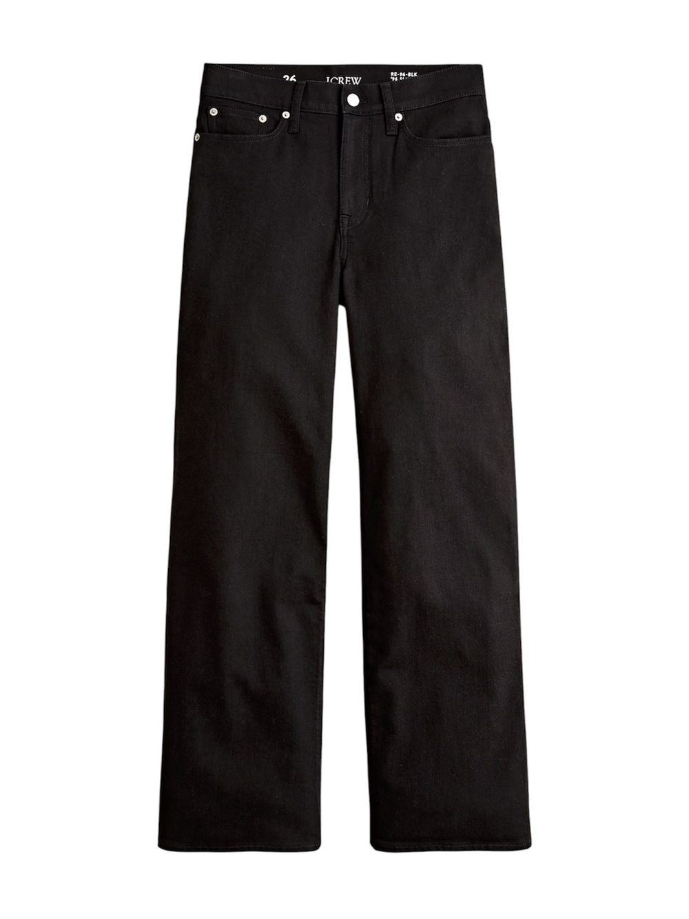 J.Crew Womens Black Wide Leg Crop Jeans Size 31 Tall High Rise jeans long length